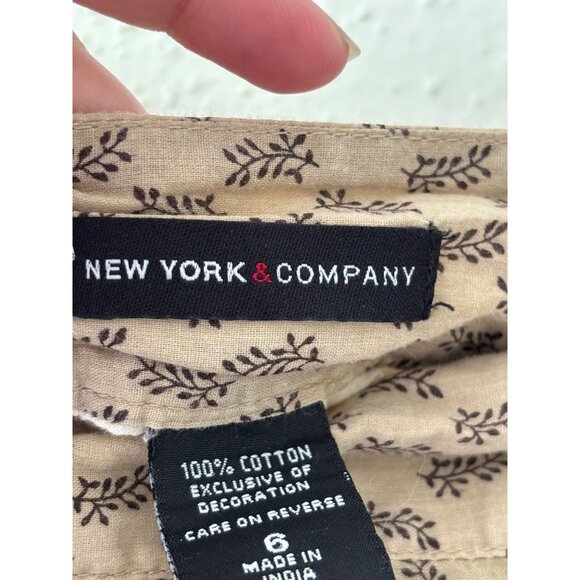 New York & Company  Paisley Sequined A-Line Skirt Size 6 Bohemian Gipsy - Picture 5 of 15